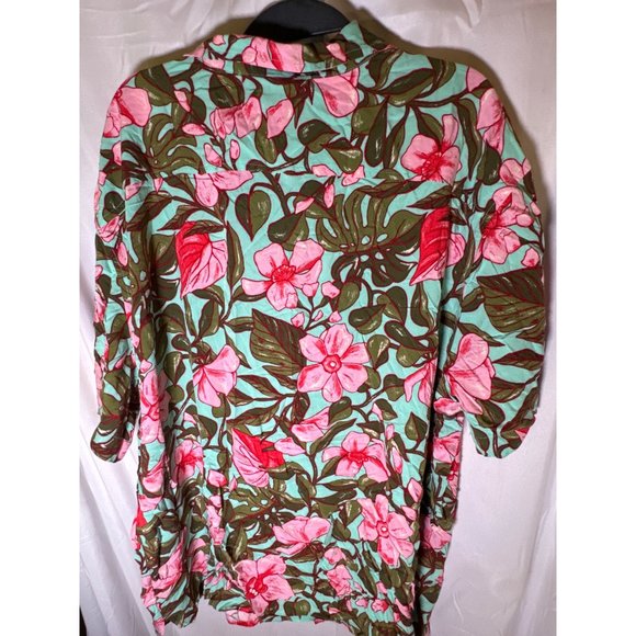 Goodfellow & Co Men's Floral Print Collared Button-Down, Green, Size XXL, NWT - Picture 5 of 5